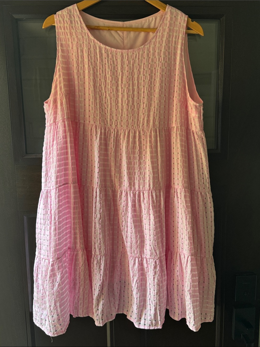 Pink Tiered Girls' Sundress